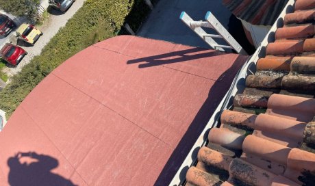 Réfection d'une étanchéité d'un toit terrasse inaccessible vers FREJUS