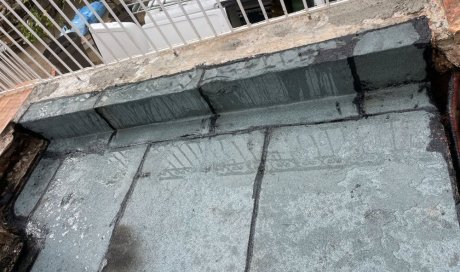 Réfection d'une terrasse végétalisée au dessus d'un garage vers ST RAPHAEL